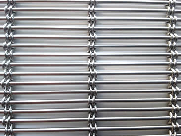A piece of architectural cable mesh: four ropes type.