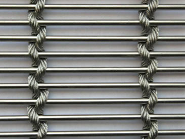 One horizontal metal rod with two vertical ropes.